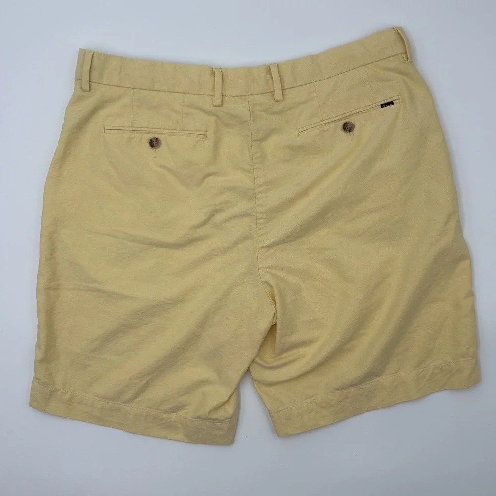 Polo Ralph Lauren Shorts Mens 36 Yellow Classic Fit Chino Flat Front 9